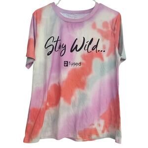 Fused Hawaii Stay Wild Tie Dye Women's T Shirt - XL